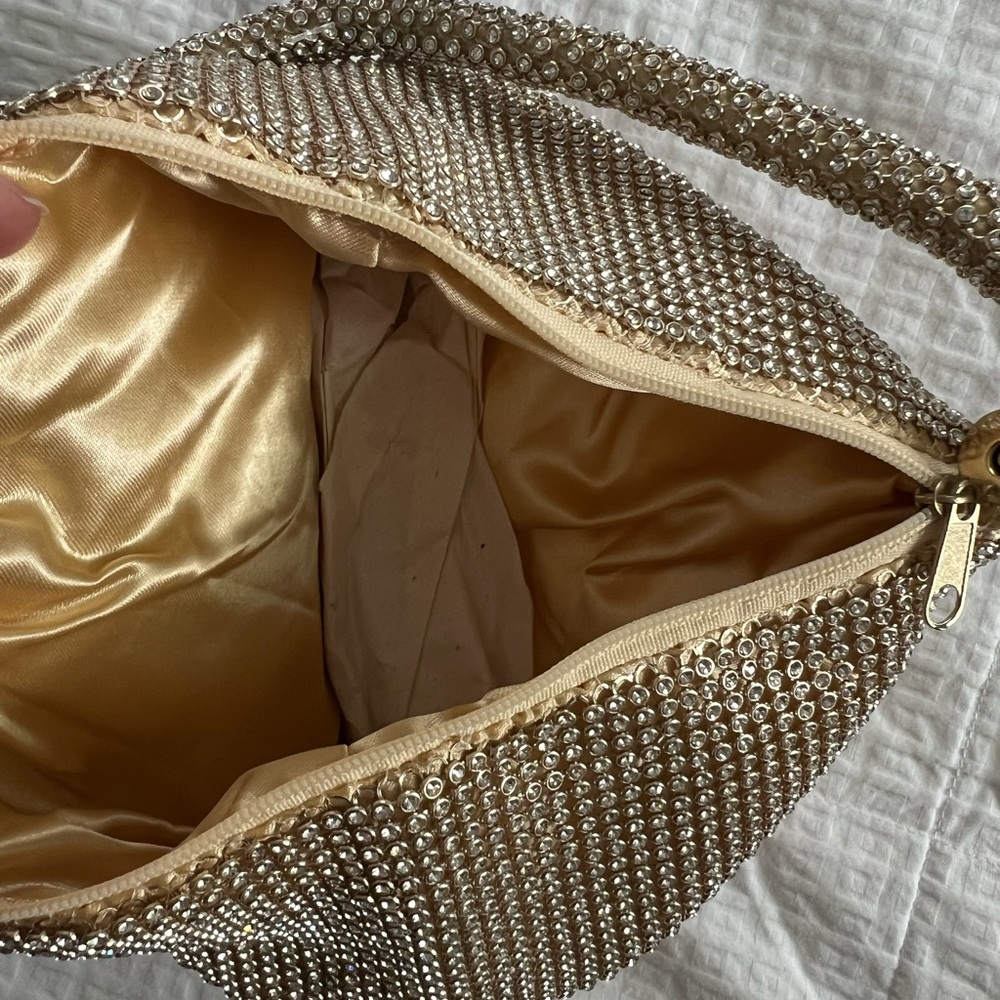 NWOT Crystal Embellished Mini Handbag - Picture 4 of 5